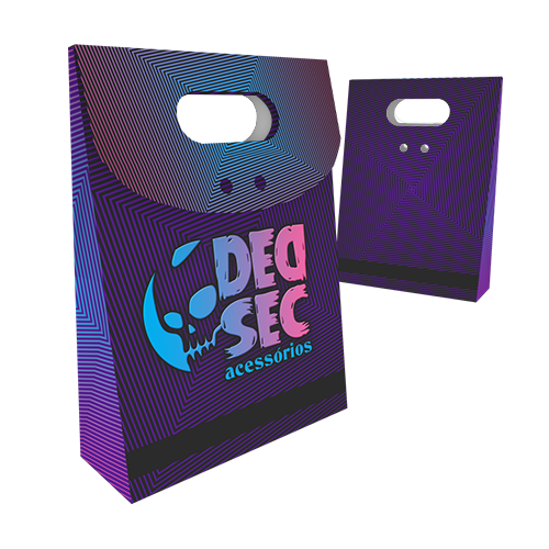 Mini Embalagem para Presente Couchê 250g Verniz Total Frente 12x4,5x16,5cm