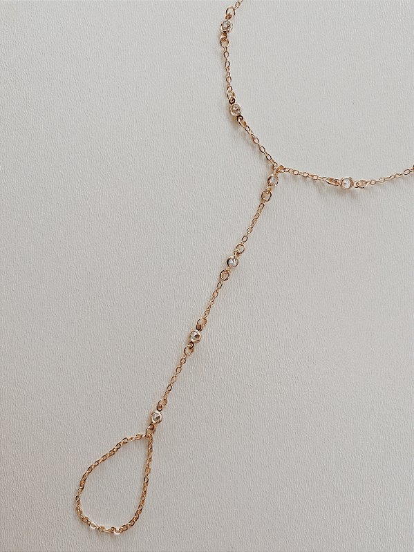 Hand Chain Pontos Zircônia