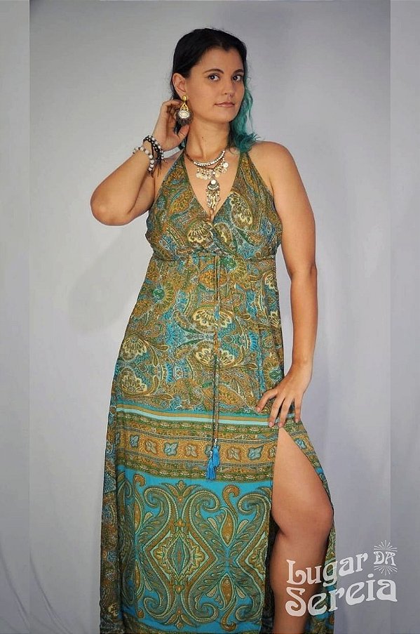 Vestido longo gg cheap
