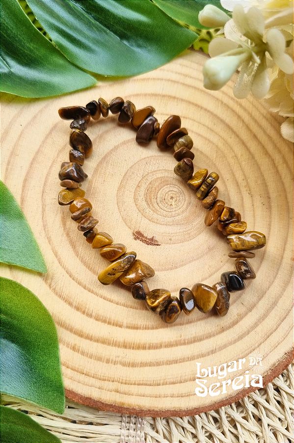 Pulseira Olho de Tigre - Pedra da Proteção Contra Inveja