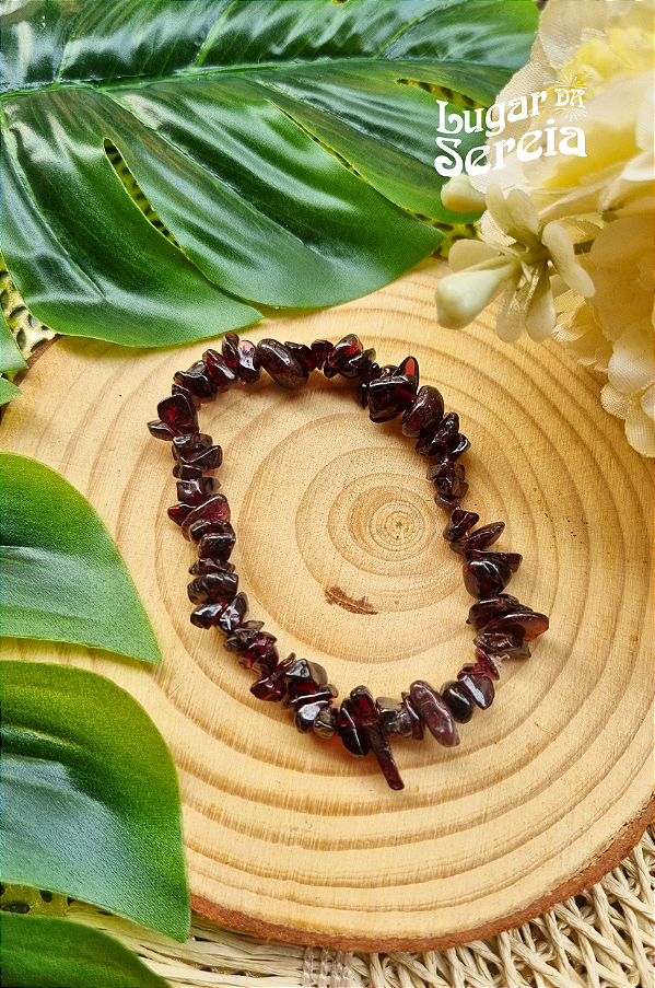 Pulseira Granada - Pedra da Sexualidade e Poder Pessoal