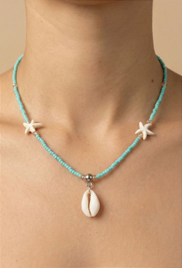 Colar Brisa Marinha - Buzios e Estrela do Mar