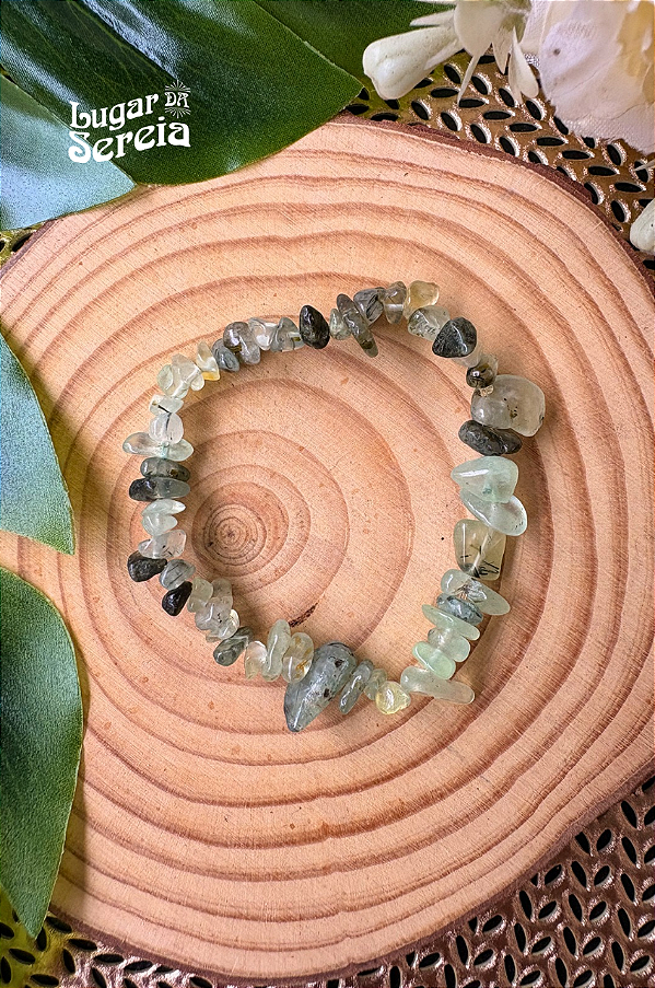 Pulseira de Prehnita - Pedra da Cura Espiritual