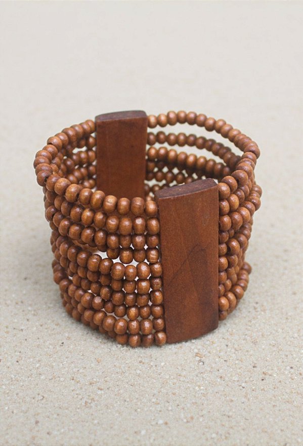Pulseira de Madeira Essência Boho | Versátil e Autêntica