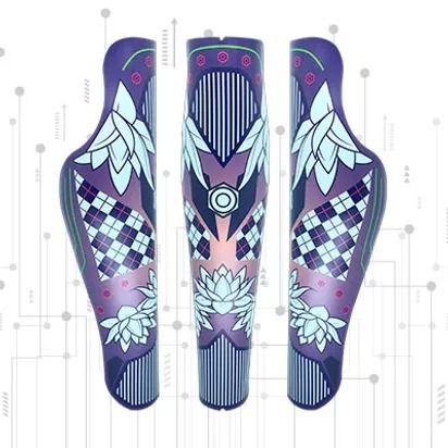 Capa 3D para Prótese - Modelo Force em Lilás Print Dreams - (Amputação abaixo ou acima do joelho)