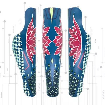 Capa 3D para Prótese - Modelo Lofty Azul Print Dreams - (Amputação abaixo ou acima do joelho)