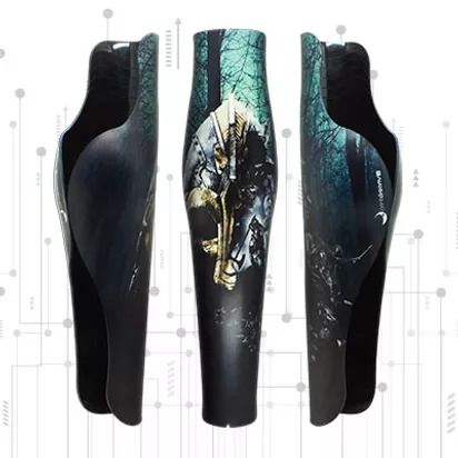 Capa 3D para Prótese - Modelo Cavaleiro 2 Print Dreams - (Amputação abaixo ou acima do joelho)