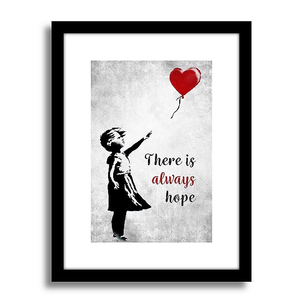 Quadro Decorativo Garota com Balão Sala Quarto Mais Barato