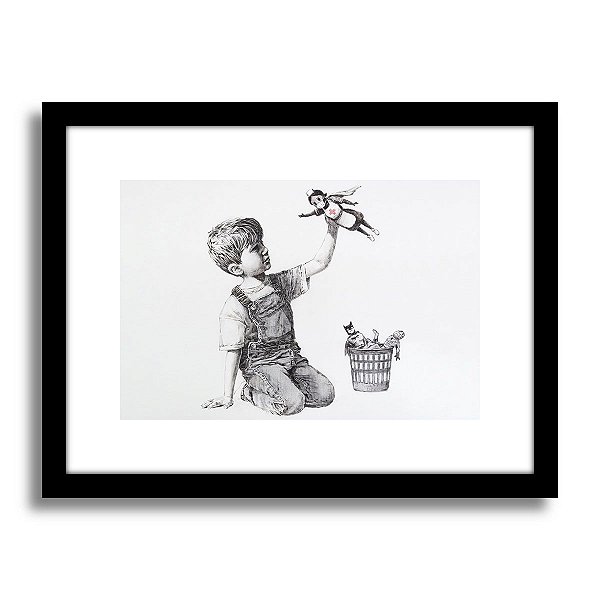 Quadro Decorativo Banksy Nurse Hero Para Sala Quarto Barato