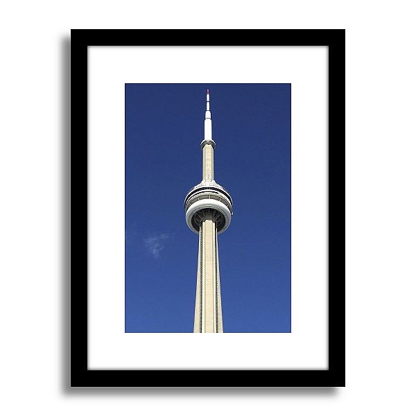 Quadro Decorativo Cidade Toronto CN Tower Colorido Barato