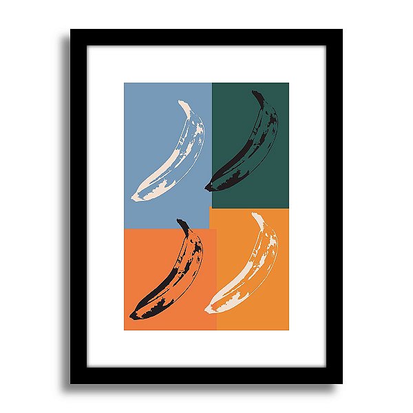 Quadro Decorativo Banana Colors Warhol Sala Quarto