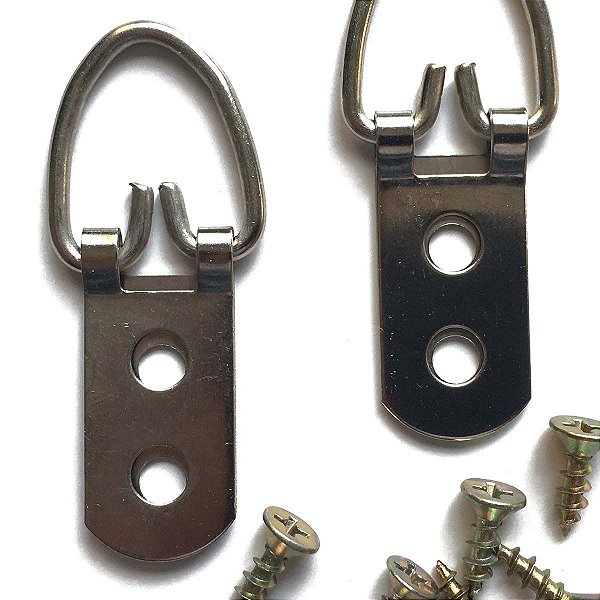 Kit Conjunto Pendurador De Quadros Espelhos Tipo Argola 2 Un