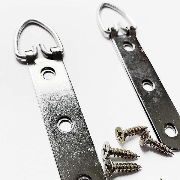 Kit Pendurador De Quadros Espelhos Tipo Argola 3 Furos 2 Un