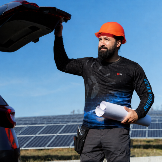 Camisa térmica dry fit com proteção UV 50+ manga longa Energia Solar- MOD 08