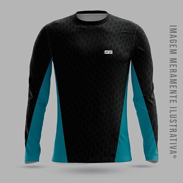 Camisa térmica dry fit com proteção UV 50+ manga longa Refrigeração - MOD 11