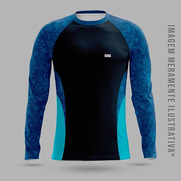 Camisa térmica dry fit com proteção UV 50+ manga longa Refrigeração - MOD 08