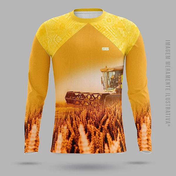Camisa térmica dry fit com proteção UV 50+ manga longa Agro- MOD 13