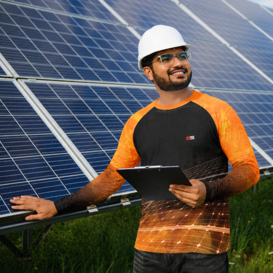 Camisa térmica dry fit com proteção UV 50+ manga longa Energia Solar- MOD 11