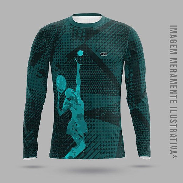 Camisa térmica dry fit com proteção UV 50+ manga longa Beach Tennis - MOD 08