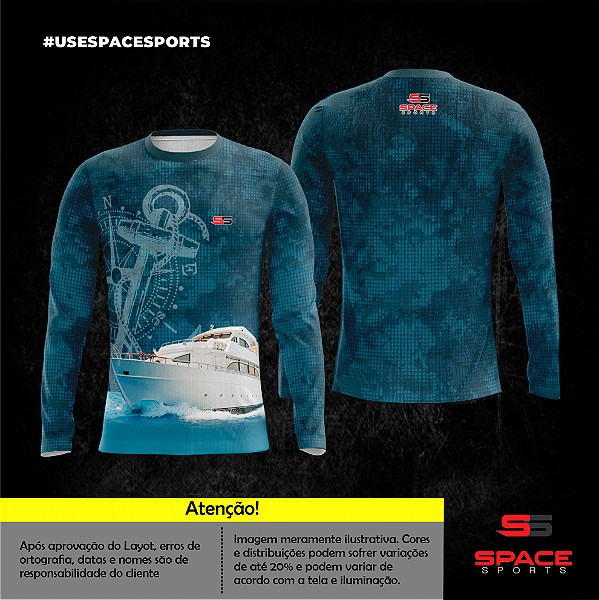 Camisa térmica dry fit com proteção UV 50+ manga longa Turismo - MOD 06