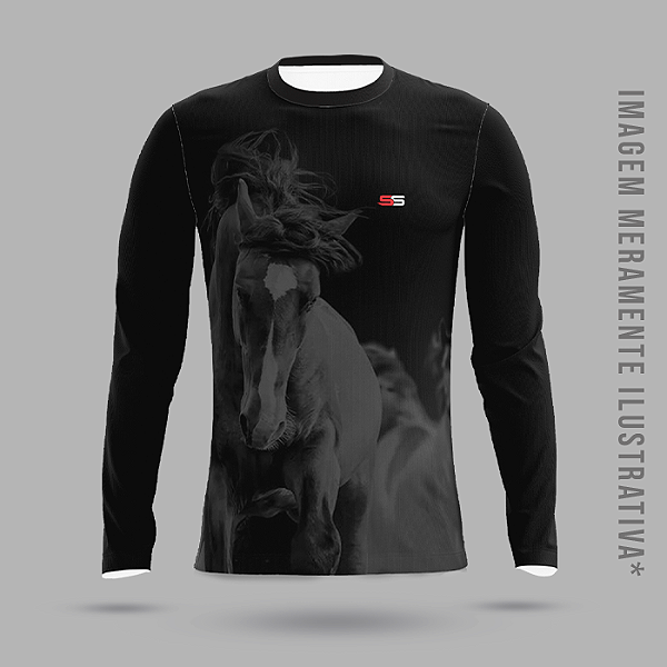 Camisa dry fit com proteção UV50+ manga longa Haras - MOD 01