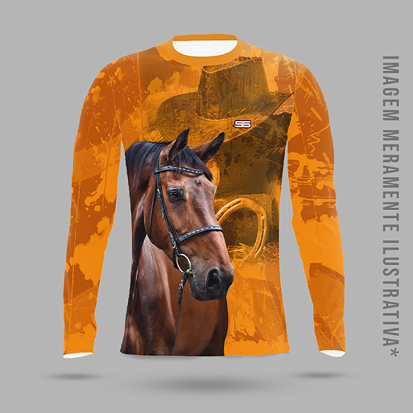 Camisa dry fit com proteção UV50+ manga longa Haras - MOD 02