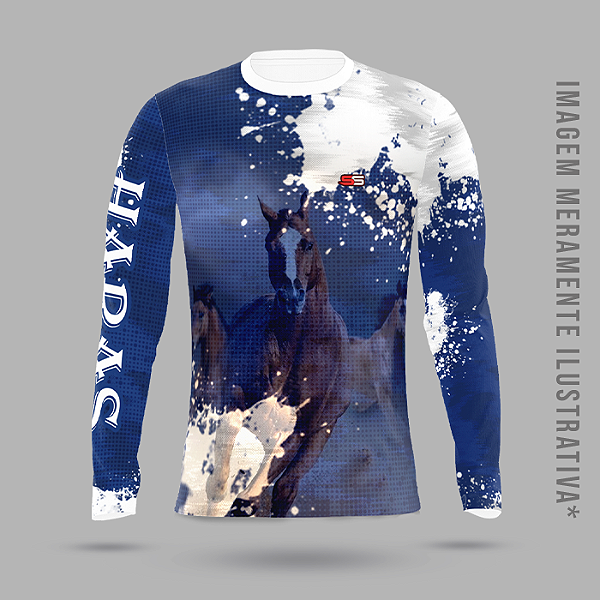 Camisa dry fit com proteção UV50+ manga longa Haras - MOD 09