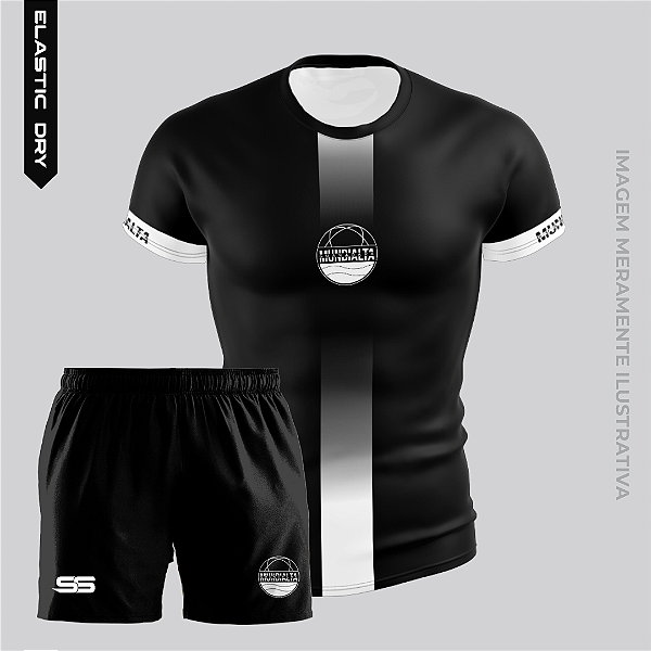 Kit Strip Short+Manga Curta Dry Fit Proteção UV50+ - MUNDIALTA