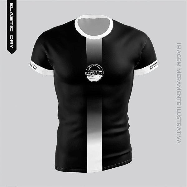 Camisa Strip Dry Fit com Proteção UV50+ Manga Curta - MUNDIALTA
