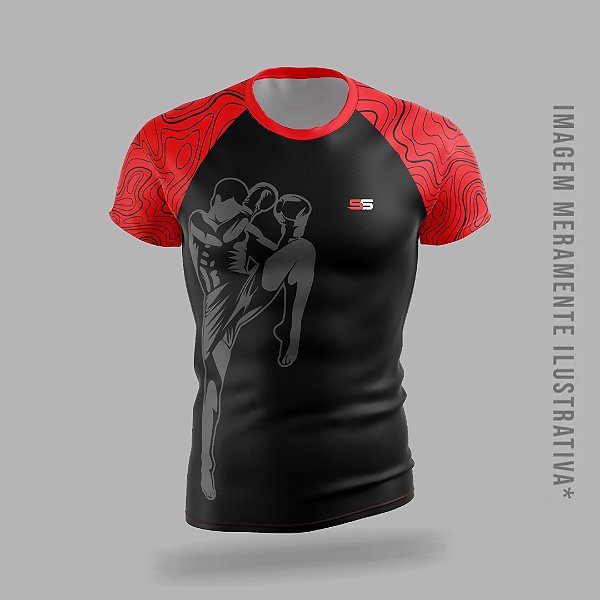 CAMISA MANGA CURTA KICK BOXING