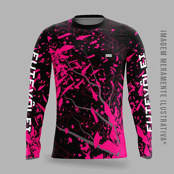 Camisa térmica dry fit com proteção UV 50+ manga longa FuteVôlei - MOD 09