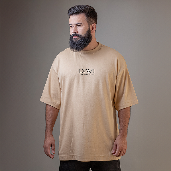 Camisa Oversized Malhão DAVI - Di Lima (Areia)