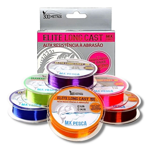 Linha Monofilamento MX Pesca Elite Long Cast