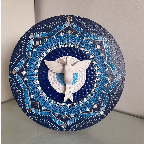 Mandala Divino Espírito Santo com aplique