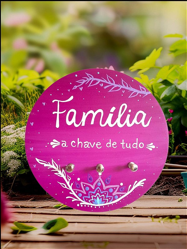 Mandala Porta-chaves - Pronta entrega