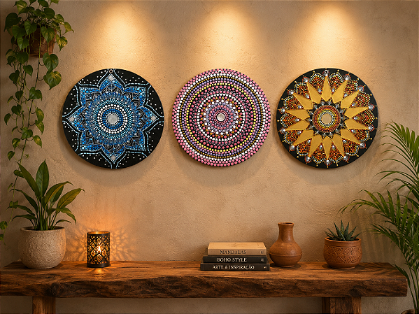 Trio Mandalas 20cm