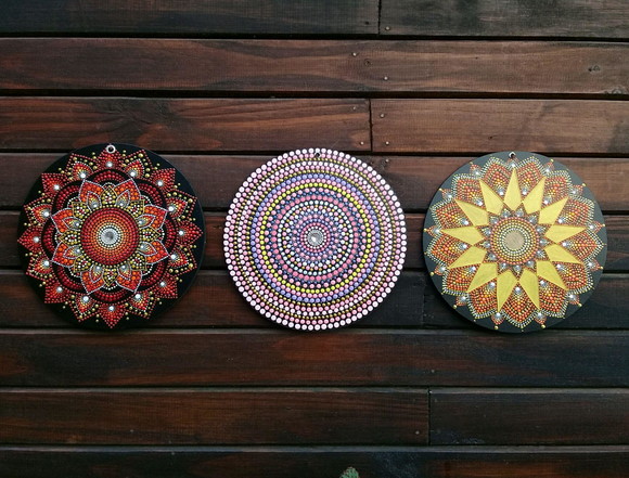 Trio Mandalas 20cm