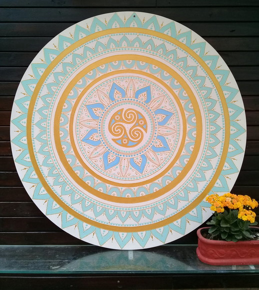 Mandala Triskle 60cm de Diâmetro