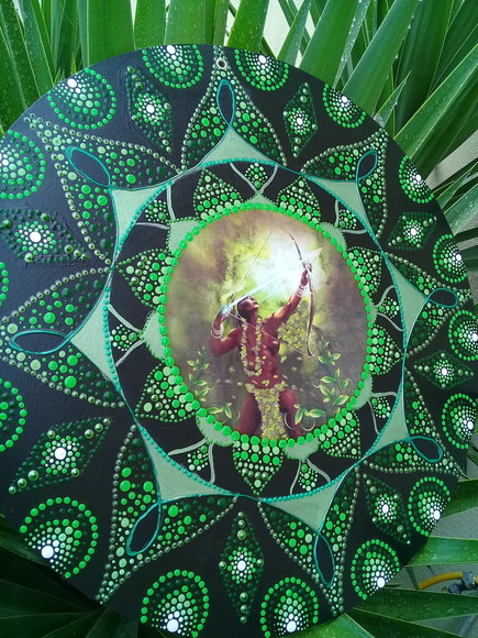 Mandala Oxóssi 30cm