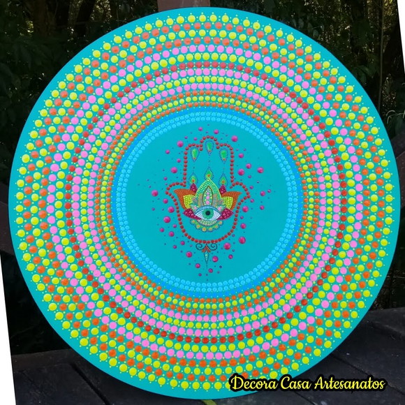 Mandala Mão de Fátima 35cm
