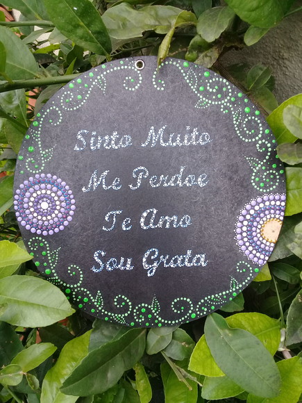 Mandala Hooponopono 20cm de Diâmetro