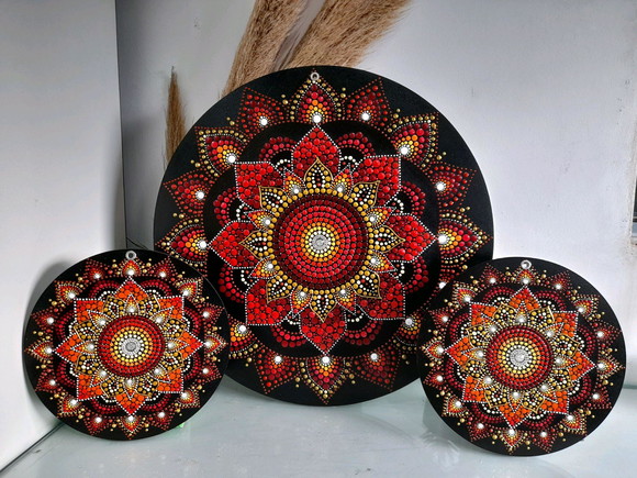 Conjunto Mandala da Energia e Sabedoria 40cm-20cm