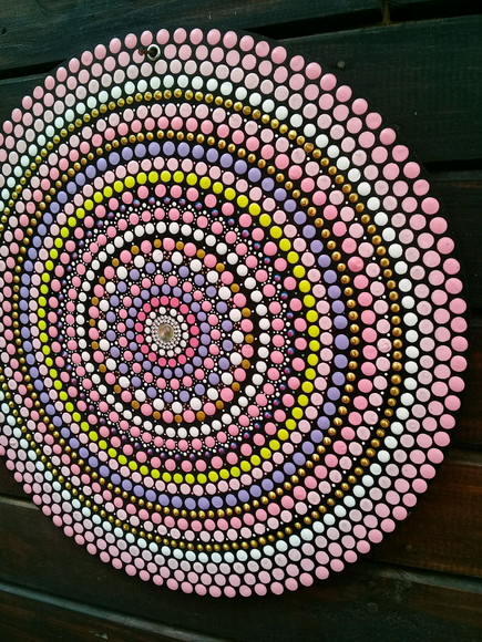 Mandala da afetividade e união 30cm