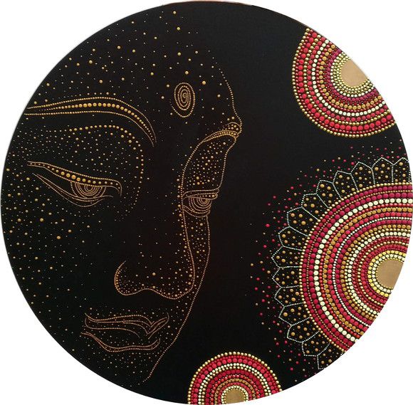 Mandala Rosto de Buda