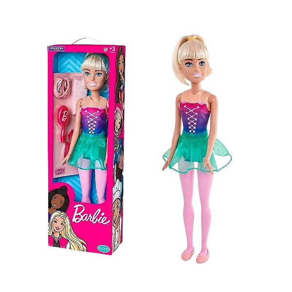 Barbie Profissões Boneca Grande Bailarina 70cm Articulada no Shoptime