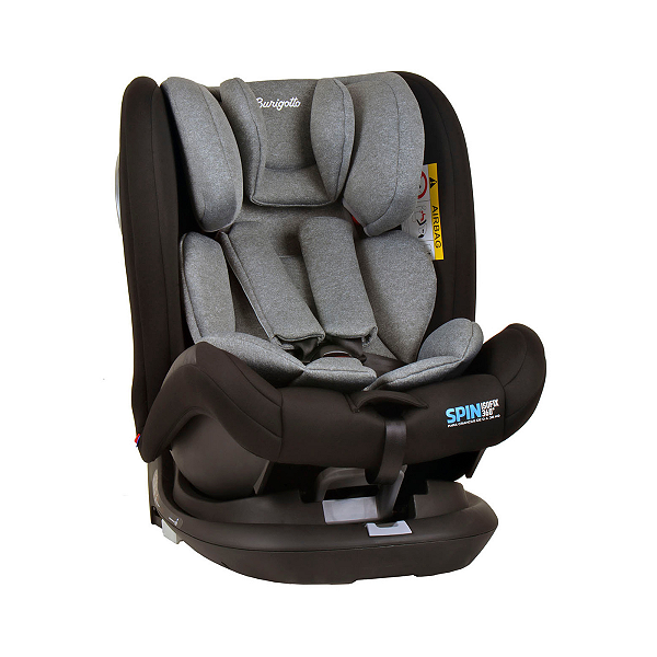 Babify Cadeira Auto On board 360º 0/1/2/3 Preto/Cinza