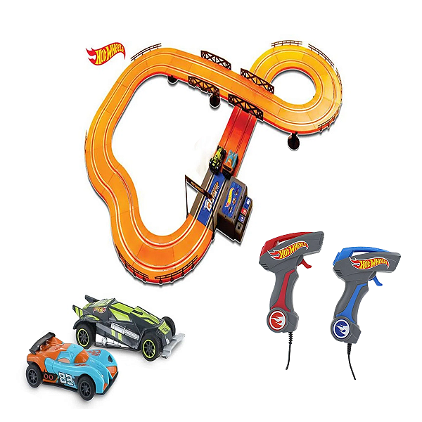 Pista Carrinho Cidade Grande Hot Wheels + 3 Carrinhos