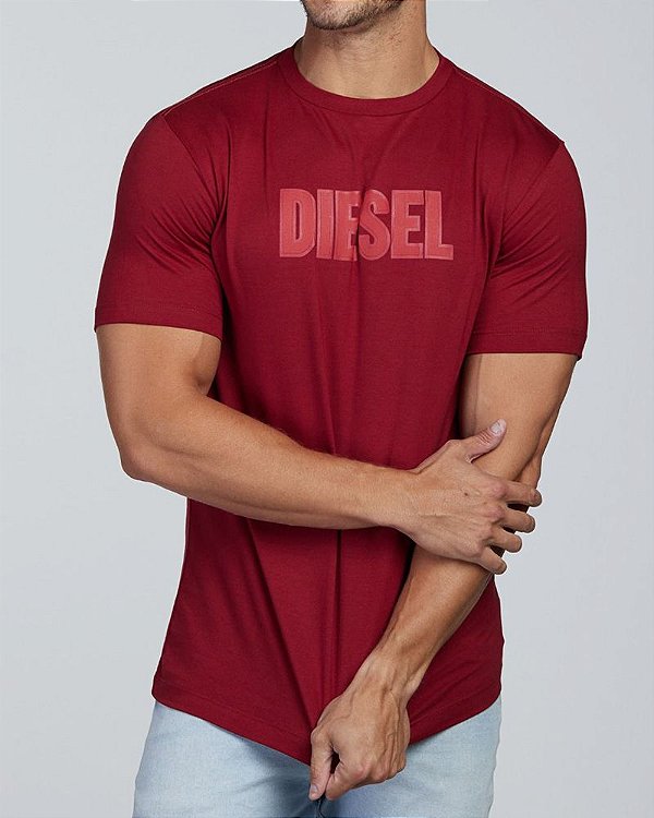 Camiseta masculina Diesel LT2DSL72 Vermelho