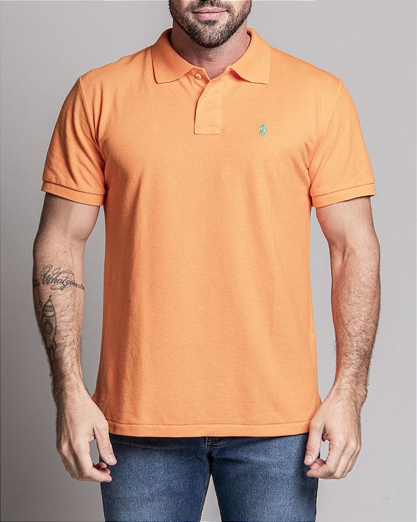 Camisa Polo Ralph Lauren Custom Slim Fit Laranja | Outweb - Outweb - Outlet  de Roupas, Calçados e Acessórios.