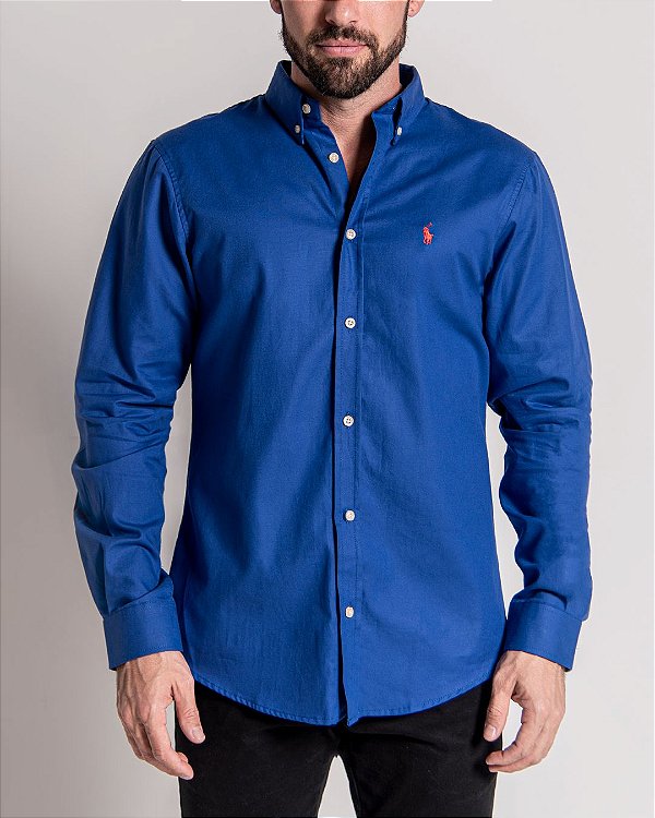 Camisa Ralph Lauren Azul Royal - Outweb - Outlet de Roupas, Calçados e  Acessórios.
